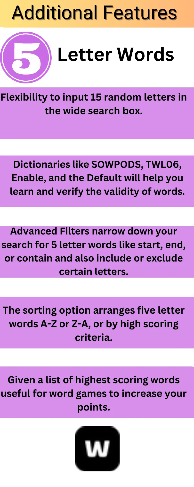 five letter words with these letters wordle